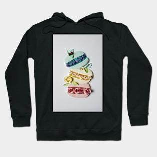 Printed Paper Quilling Art.Macarons Hoodie